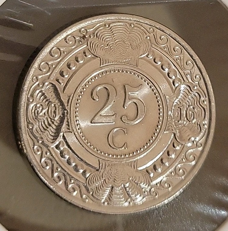 2016 Netherlands Antilles 25 Cents