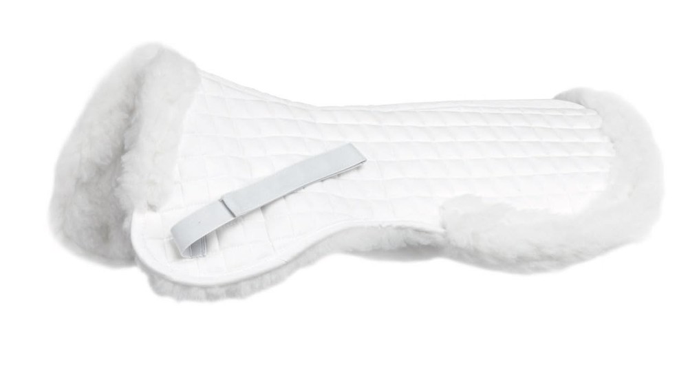 ARMA Acrilan Lined Saddle Pad (White, 17"-18")
