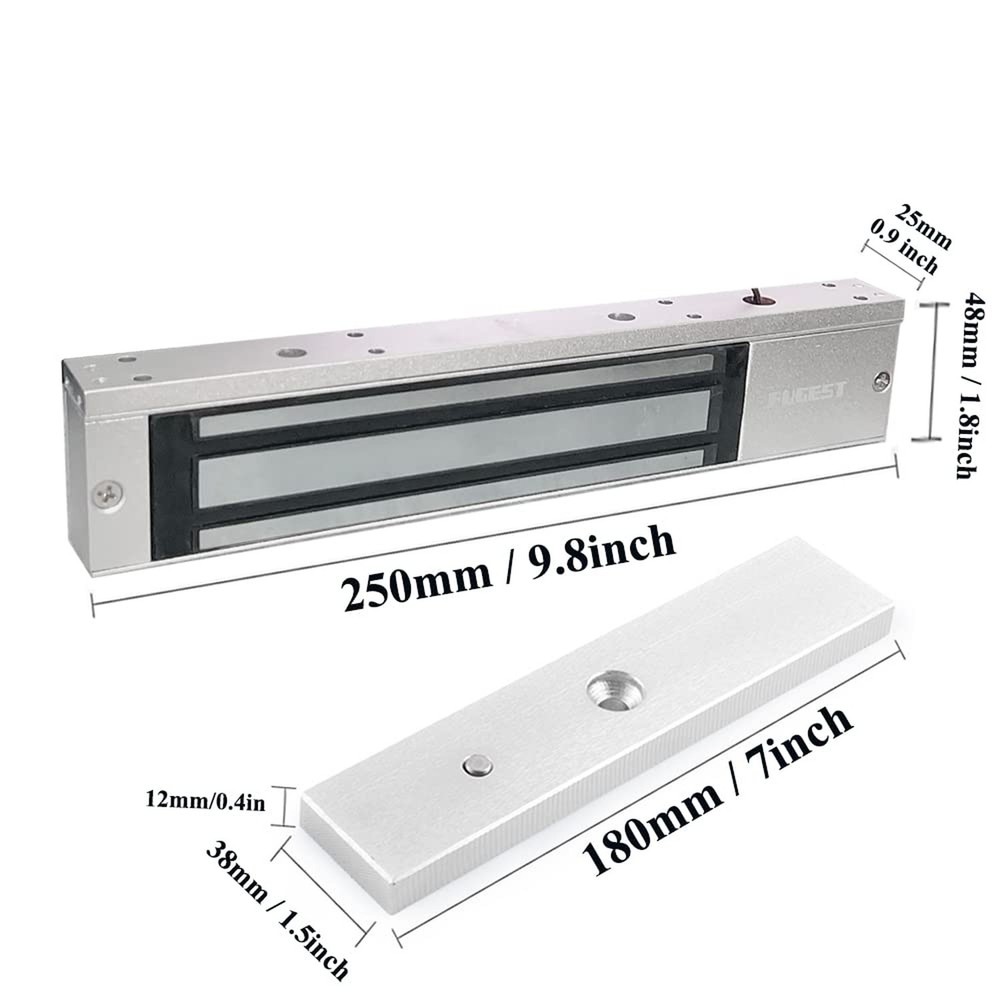 600lbs Electromagnetic Lock Holding Force for Access Control Single Door 12V
