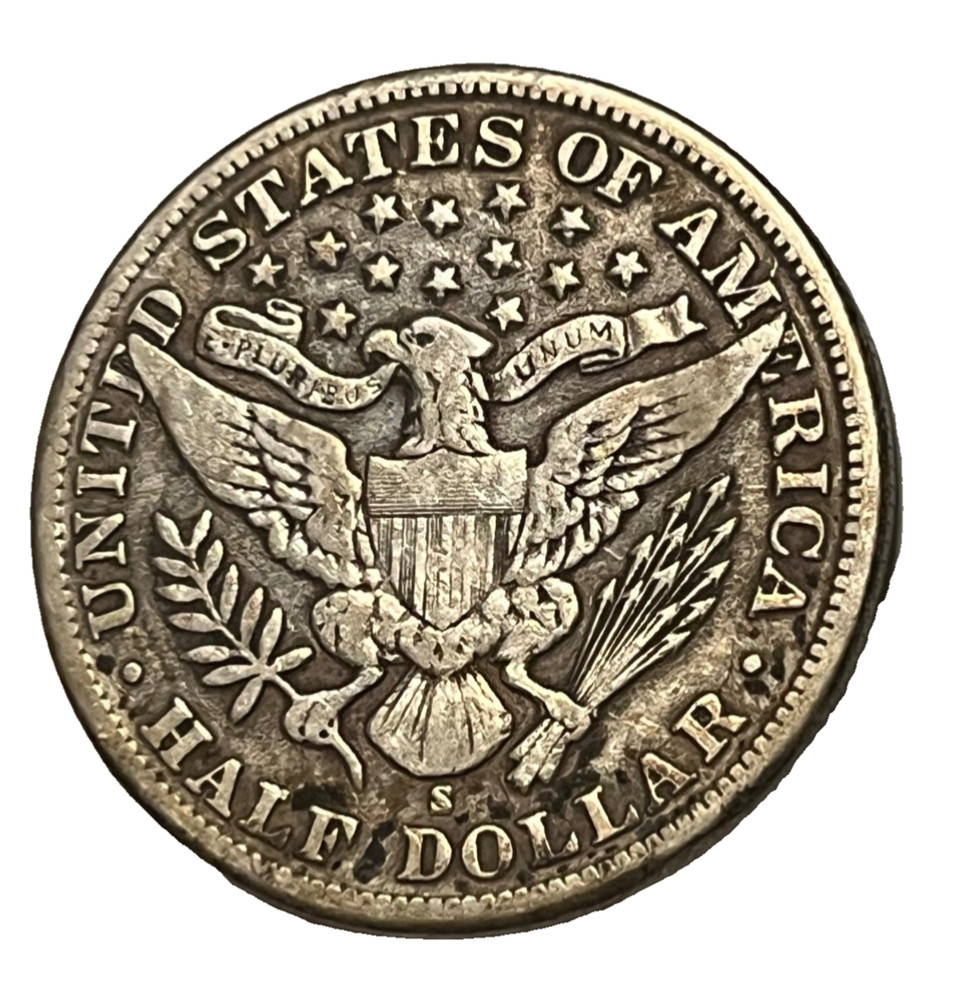1900-s Barber Half dollar , very Fine