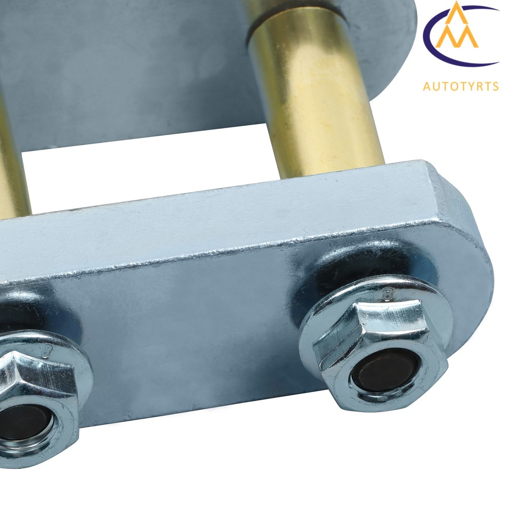 Heavy Duty Greasable Trailer Shackle Spring Kit 2.25" For Tandem Axle UO12-016