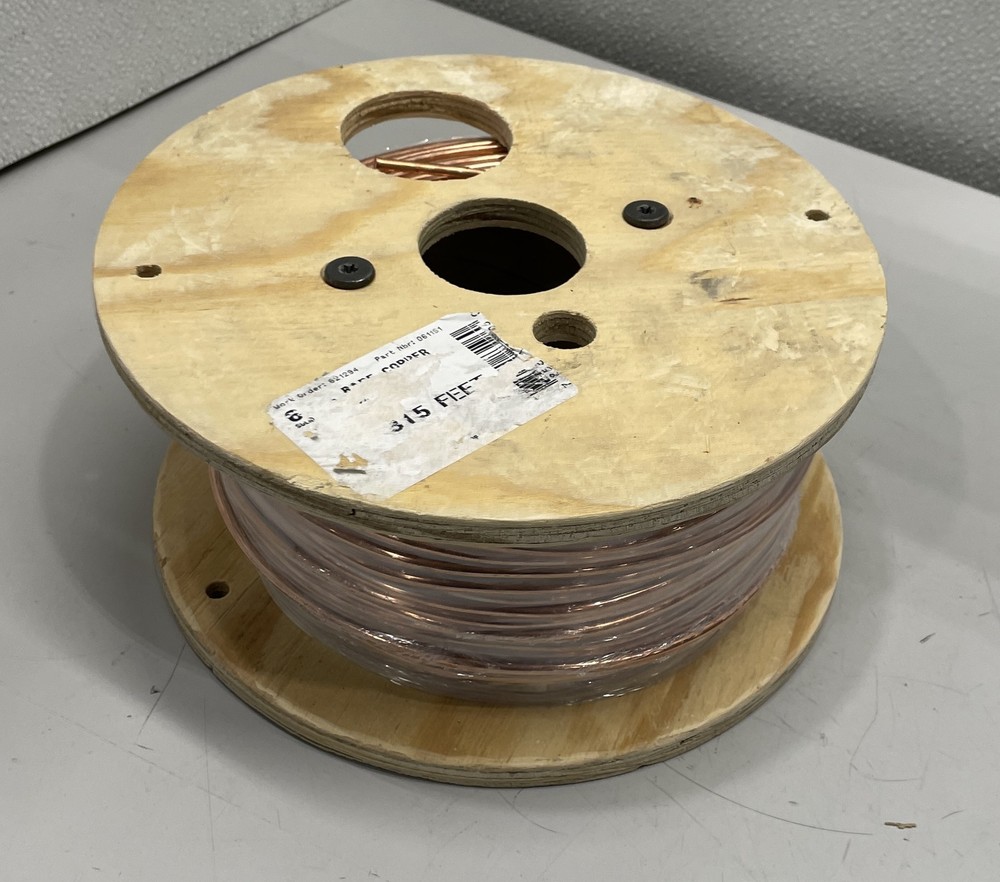 Cerro Wire Bare Copper 6 Solid Soft Drawn 315Ft PN: 10638502