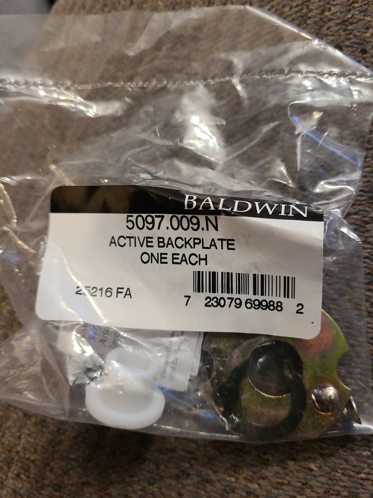 Baldwin 5097009N BALD ROSE BACK PLATE FOR ACTIVE TRIM