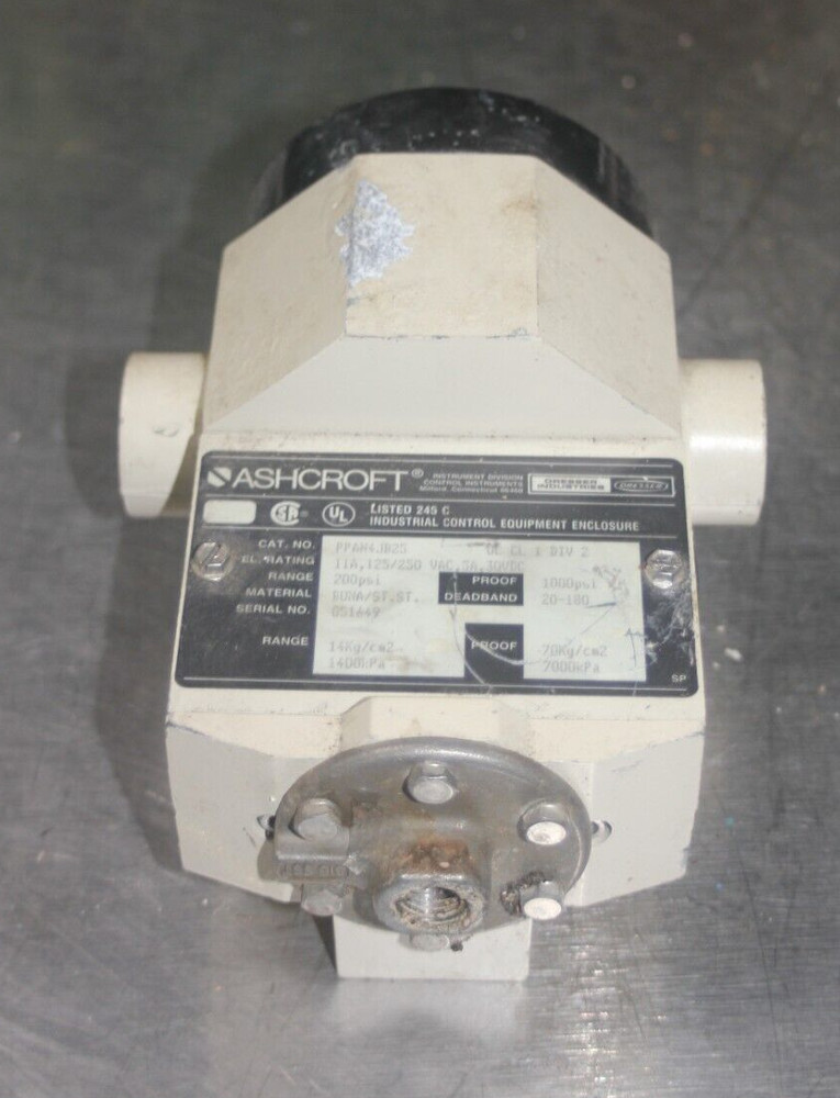 Ashcroft Pressure Switch PPAN4JB25