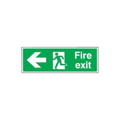 RT06371 Fire Sign Exit Left Vinyl Sticker 22003L
