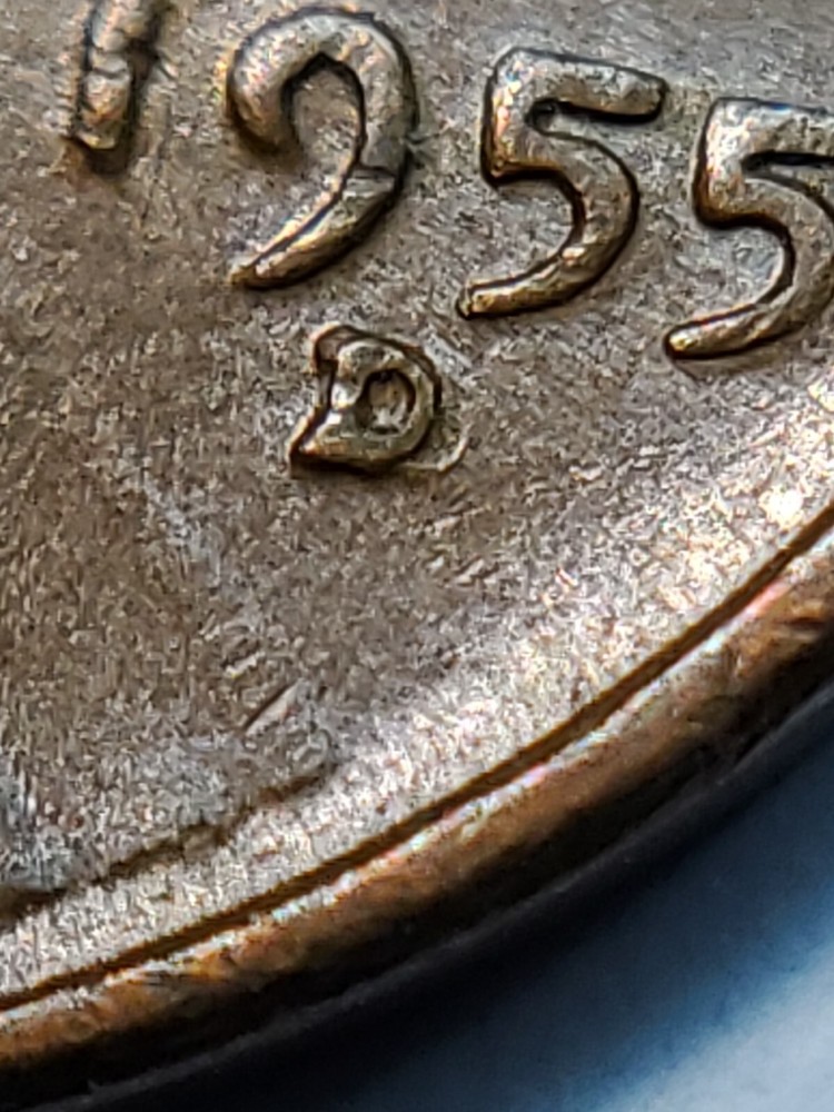 1955 D/D WRPM - OO3 Lincoln wheat cent #21