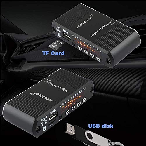 Bluetooth Audio Receiver FM Radio,MP3 Digital Player,LED 4-Digital Display,SD