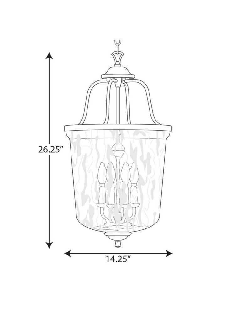 Progress Lighting P500207-031 Bowman 4 Light Pendant Black