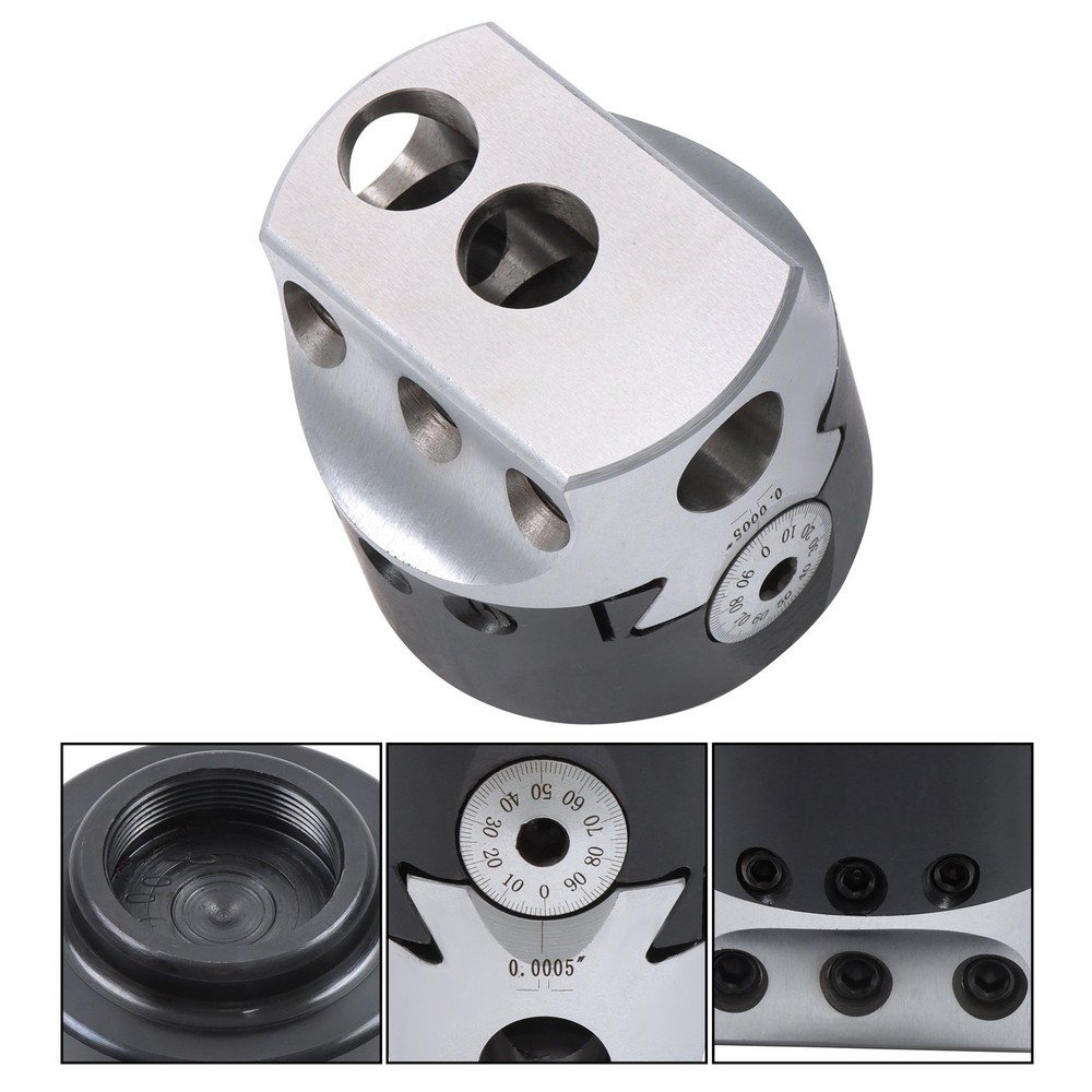 3" High Precision Boring Head 0.001 Radius 1-1/2-18" Thread Mount 1" Max Offset