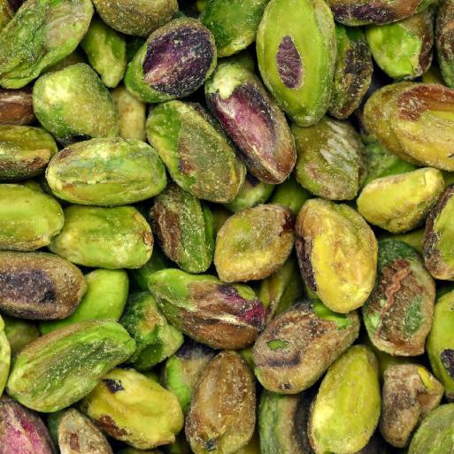 PISTACHIOS SHELLED KERNELS ROASTED UNSALTED, 5LBS