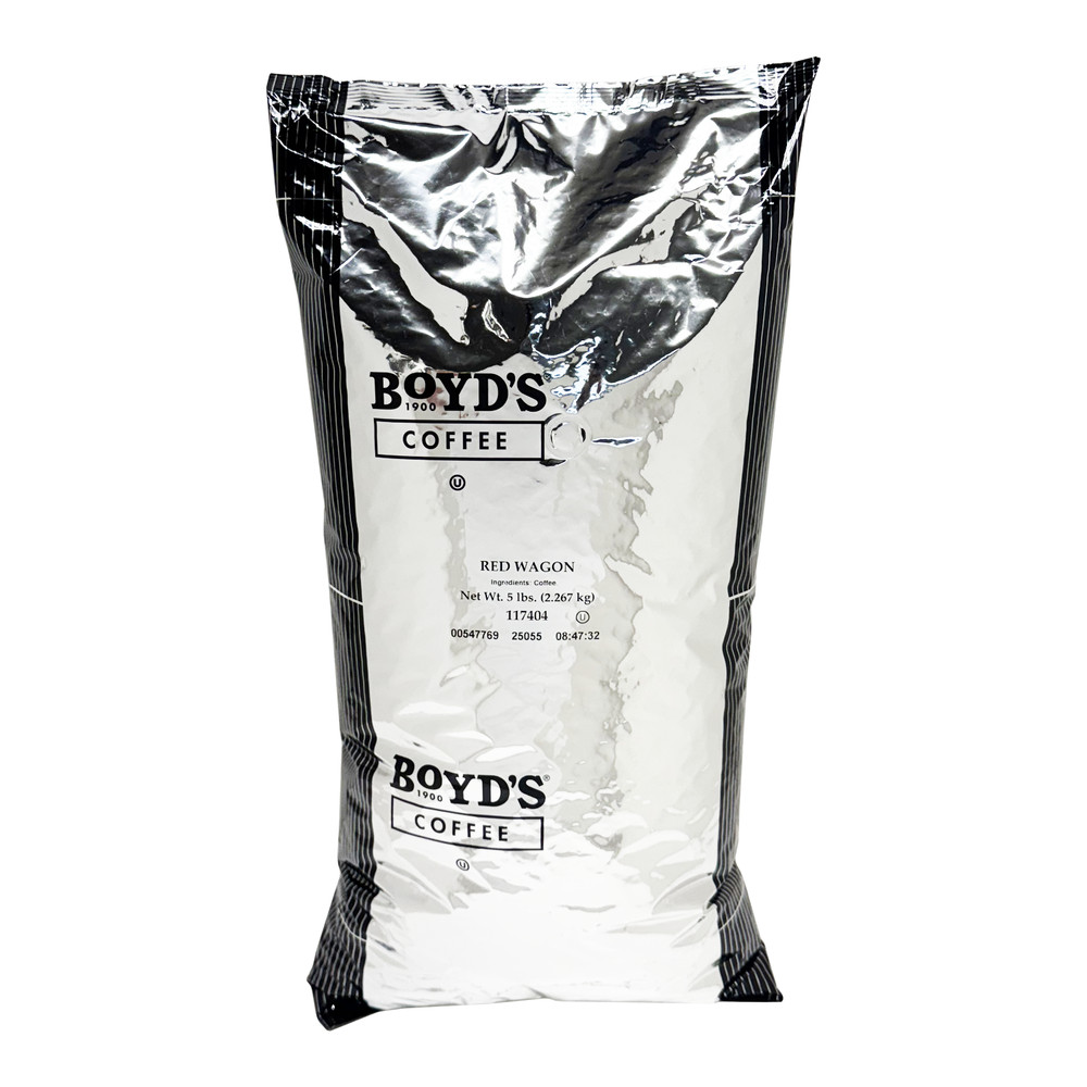 Boyd's Red Wagon Whole Bean Coffee, 5lb Bag – Dark Roast