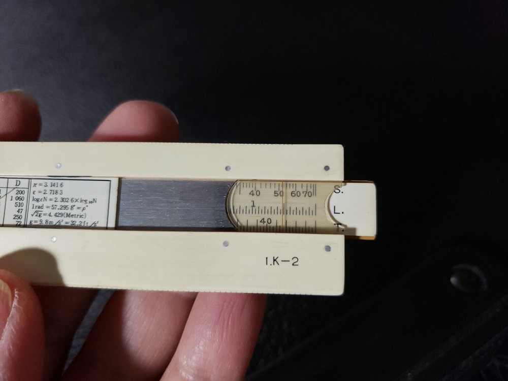Eagle 202 6" Pocket Slide Rule-1.K-2-with leather case
