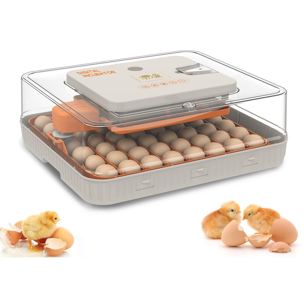 56pcs Egg Incubator Automatic Turning & Humidity Control Chicken Duck Goose Eggs