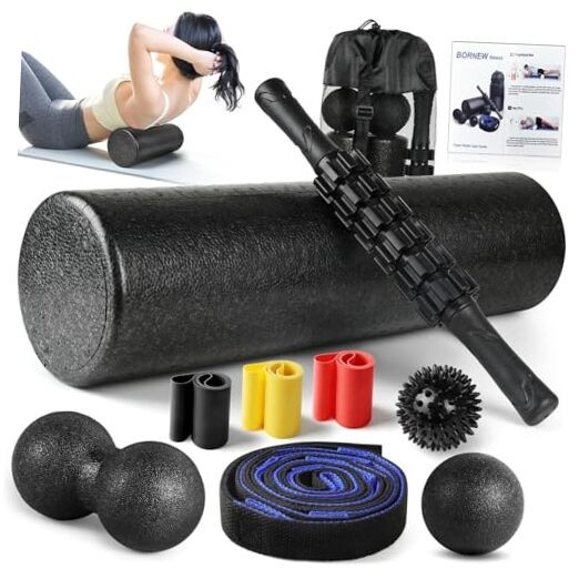 7 in1 Foam Roller Set for Deep Tissue Muscle Massager - High Density Back