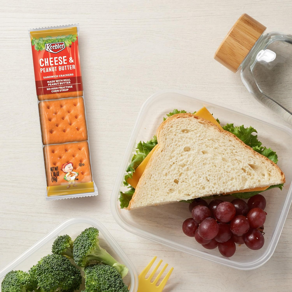 Sandwich Crackers, Lunch Snacks, Variety Pack (45 Packs)