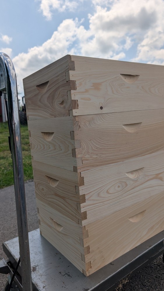 Beehive Bee Box Eight Frame Medium Honey Supers Cypress Langstroth