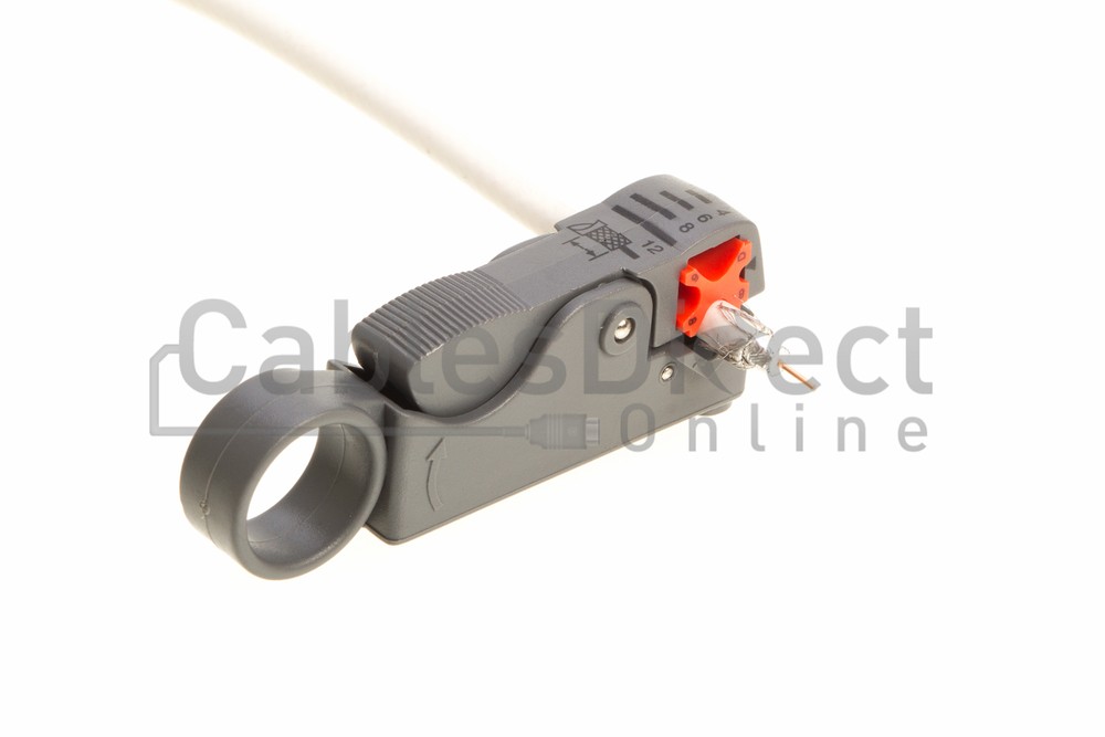 500FT White RG59 + DC Power Siamese Security Camera Cable + Tool Kit CCTV