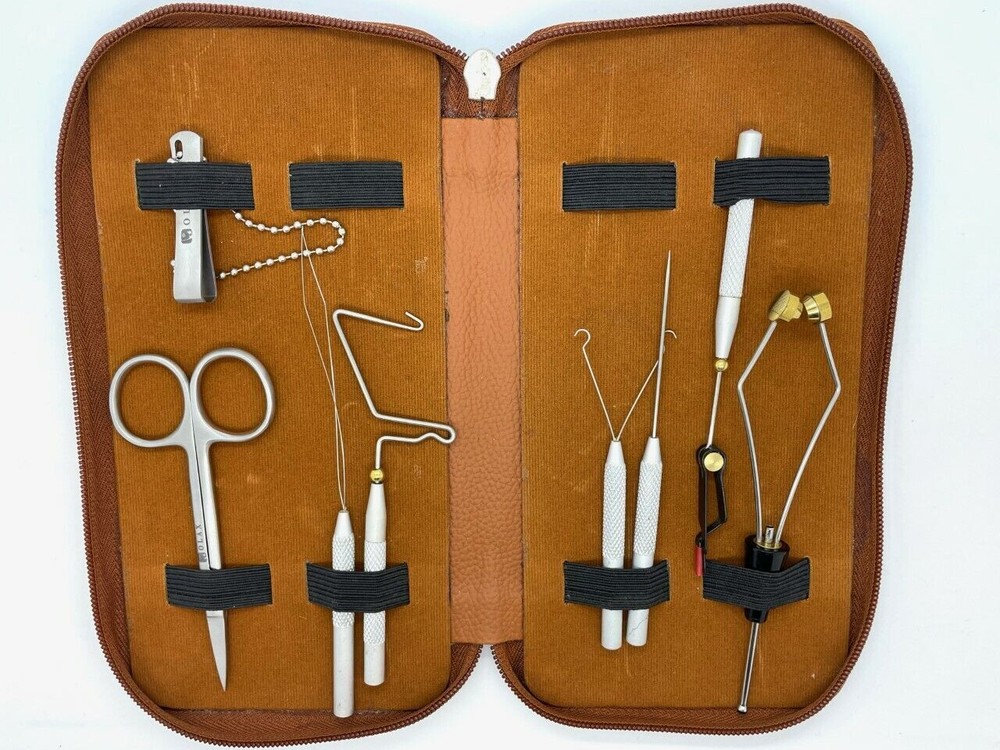 Olax Basic Fly Tying Tool Kit with Scissors, Bodkin, Whip, Dubbing, Nipper
