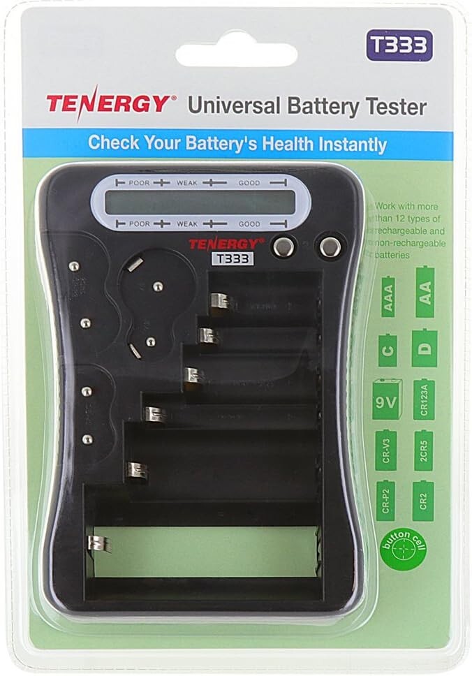 Universal Battery Tester LCD Display for AA AAA C D 9V CR123A Button Cell