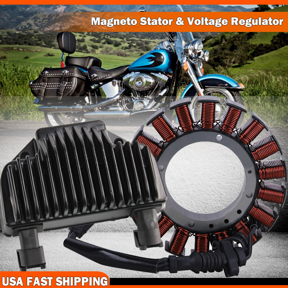 For Harley Dyna 2008-2014 2015 2016 Stator Coil & Voltage Regulator Rectifier