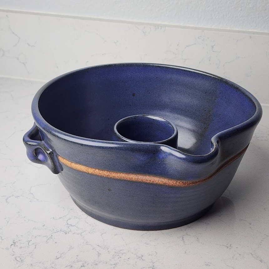 Stoneware Pottery Deep Dish Upright Chicken Oven Roaster Bakeware