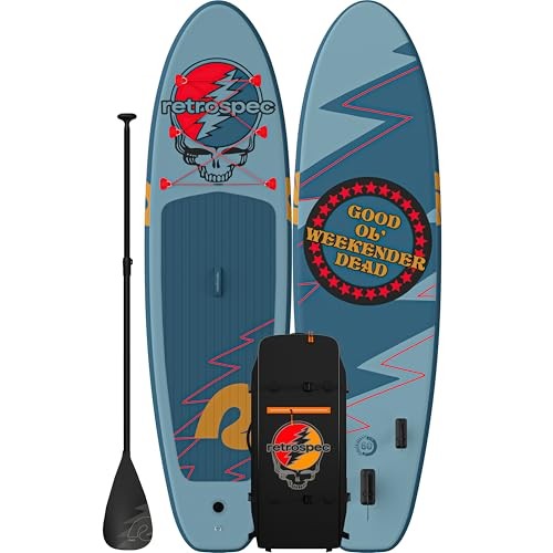 Inflatable Stand Up Paddle Board Includes Paddle, Grateful Dead Weekender