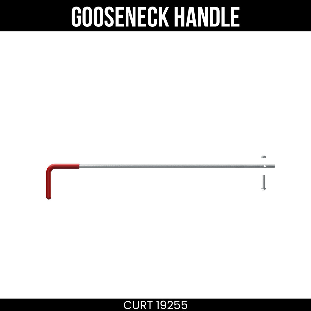 CURT Double Lock EZr Gooseneck Handle Kit Replacement Part 19255