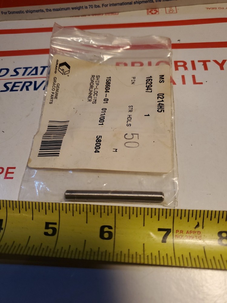 GRACO 162947 PIN REPLACEMENT PART NEW, U5