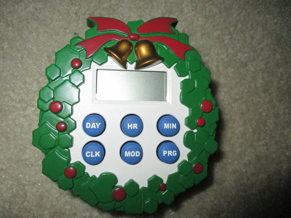 Christmas Wreath Wall Plug-Programmable
