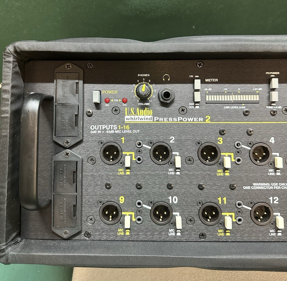 Whirlwind PressPower 2 2x16 Mic/Line Press Distributor. USED