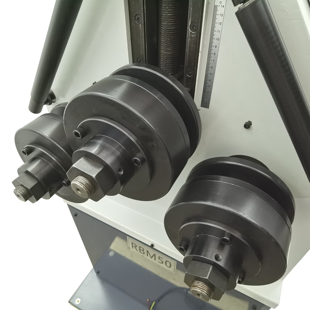 3 Rollers Industrial Electric Roll Bending Machine φ2" Ring Roller 220V