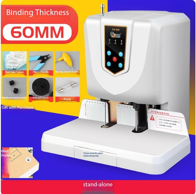GD658 Fully Automatic Binding Machine Hot Melt Glue Binding Machine Small