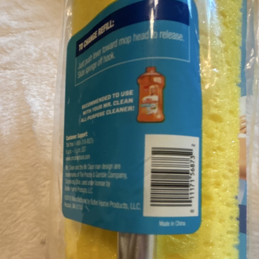 Mr. Clean Roller Mop Refill Sponge Yellow