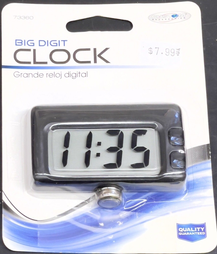 Custom Accessories Bid Digit Quartz Clock 73360