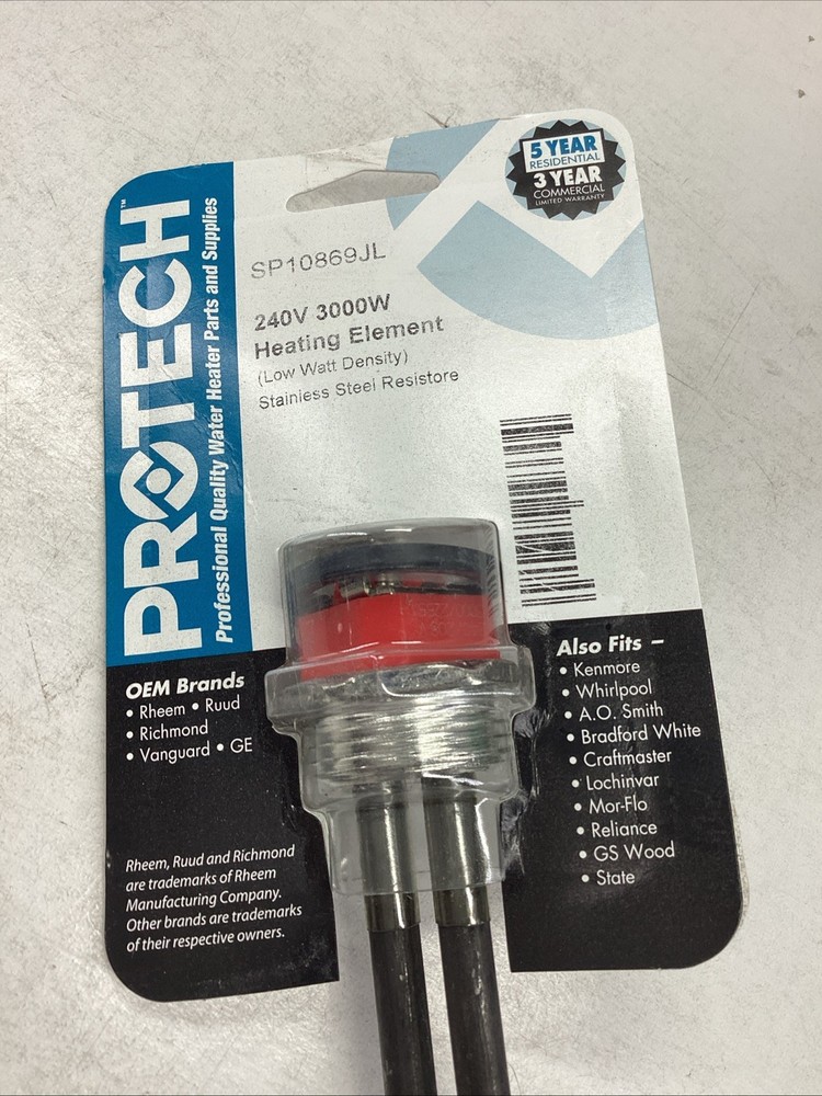 PROTECH SP10869JL Heating Element-Threaded 12.4"