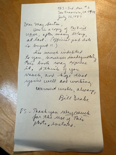 William Drake First Wave Signed Letters May Sarton Association Copy (ALS/TLS)