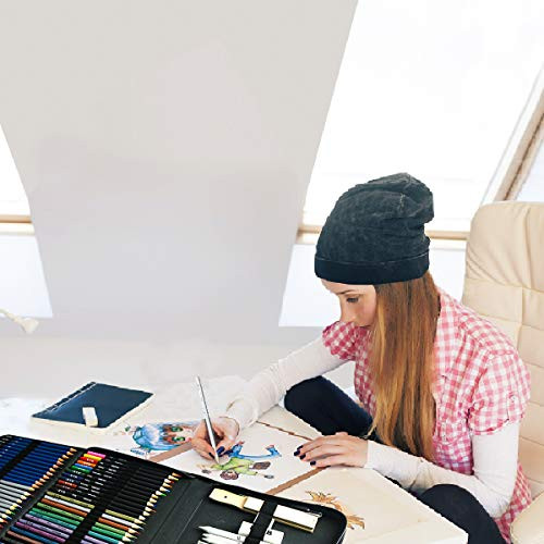 72PCS Drawing Supplies Sketching Set,Art Kit include Drawing & Colored