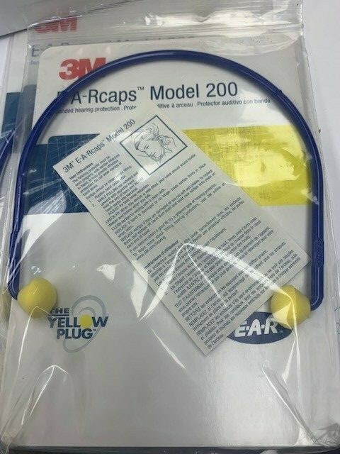 3M E-A-R Caps Model 200 Hearing Protector 17dB 321-2101 Ear Plugs 2 PIECES