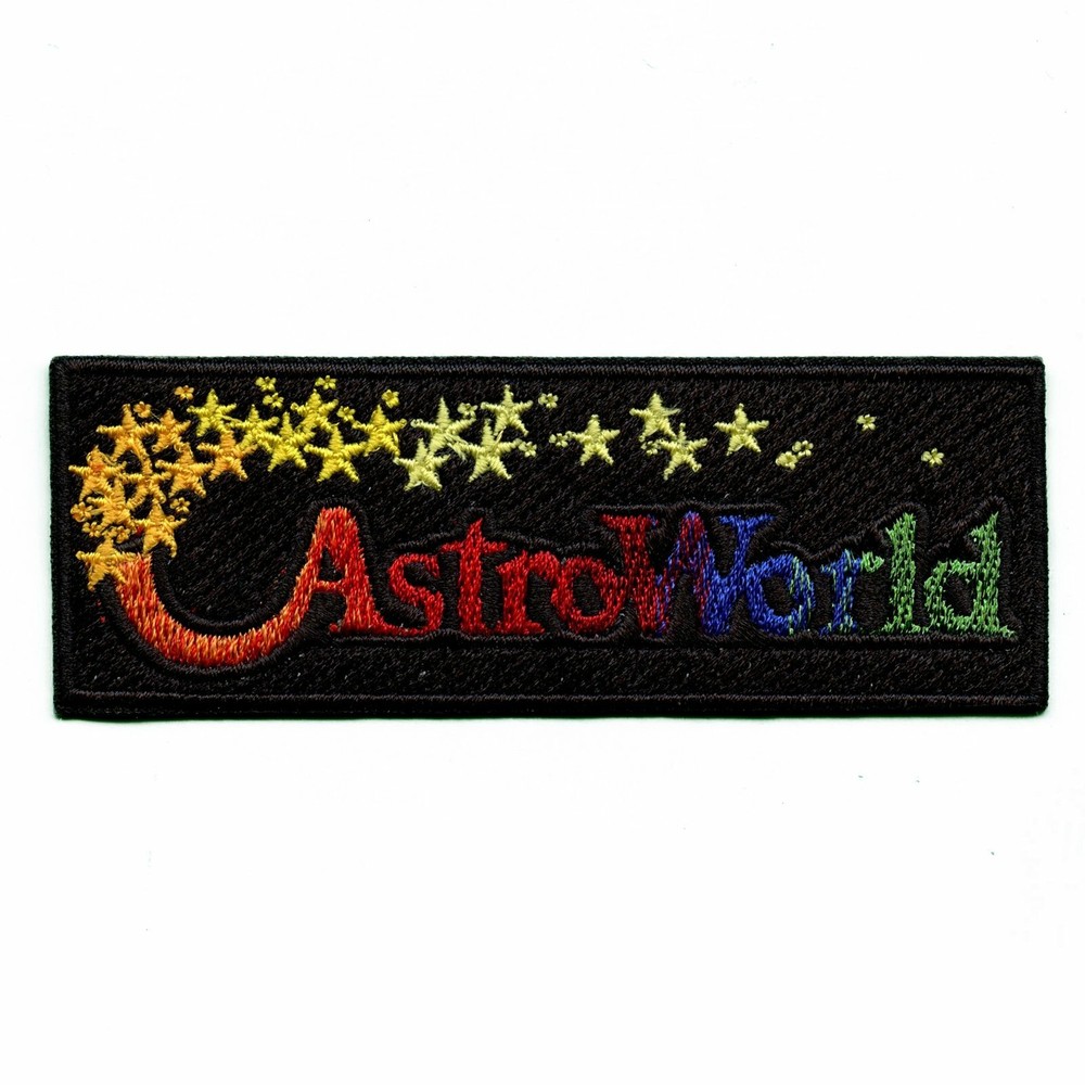 Original Astroworld Theme Park Logo Embroidered Iron On Patch