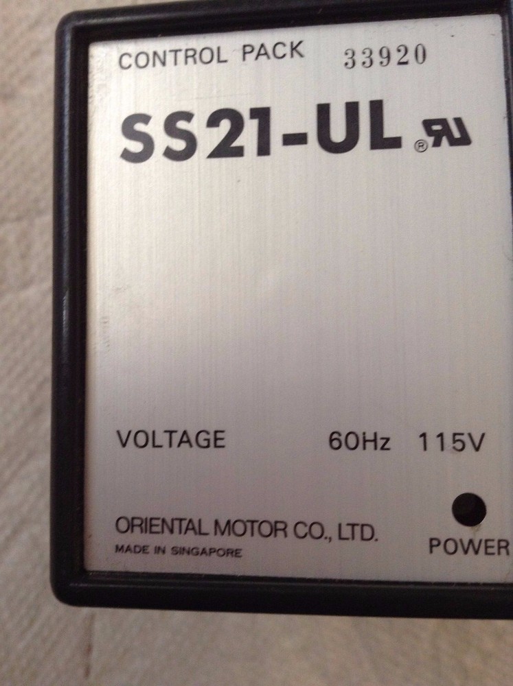 Oriental Motor Co. SS21-UL Motor Control