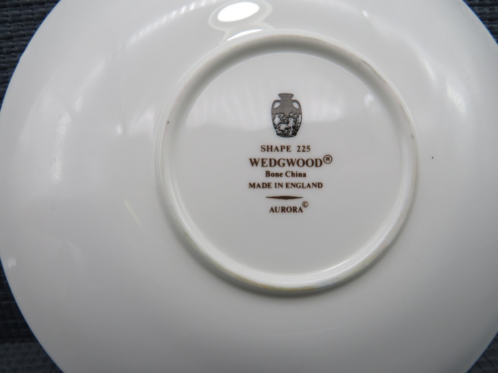 Wedgwood Dinnerware Aurora Pattern Cup & Saucer Set
