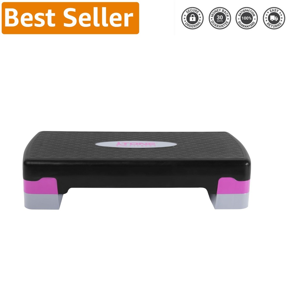 Fitness Aerobic Step: 26.77” Long, Adjustable Step for Effective Cardio Training