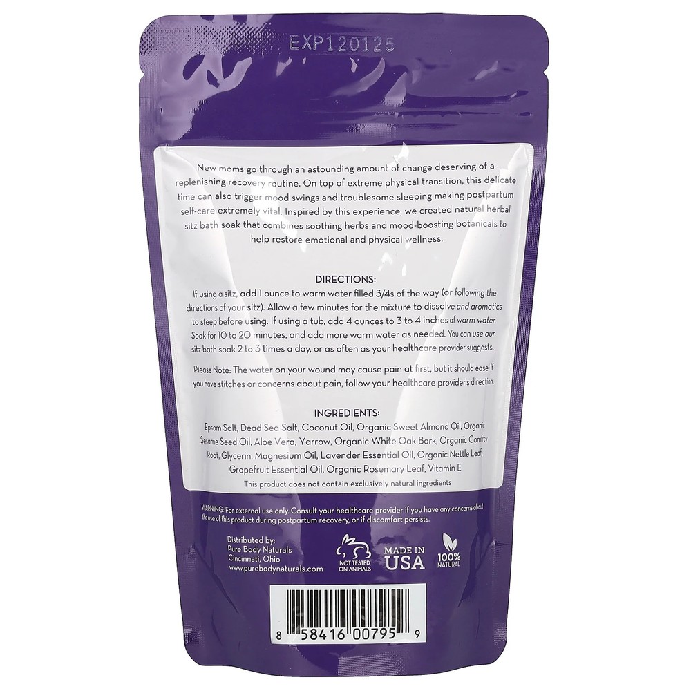 Recovery Ritual Sitz Bath Salt, 10 oz (283 g)
