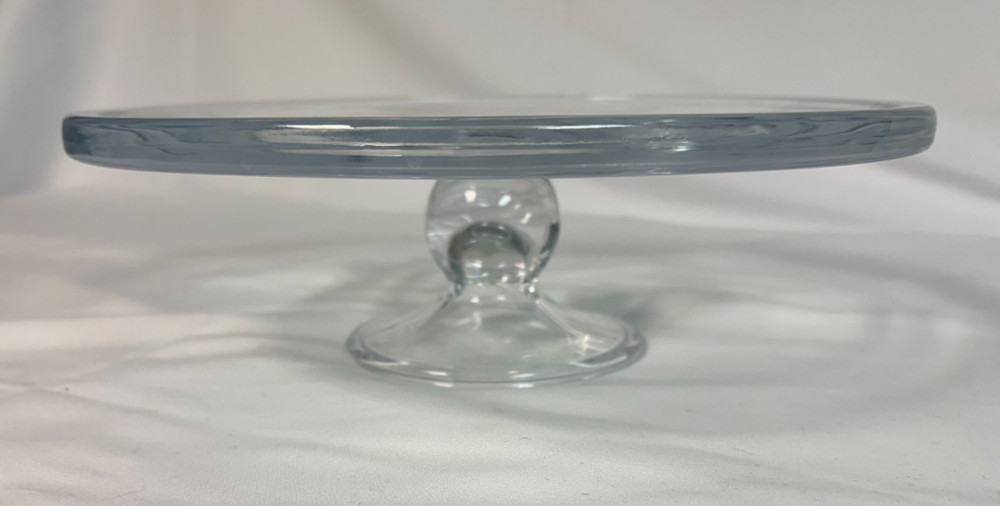 Clear Unbranded Cake Stand 10 Inch diameter 3" High