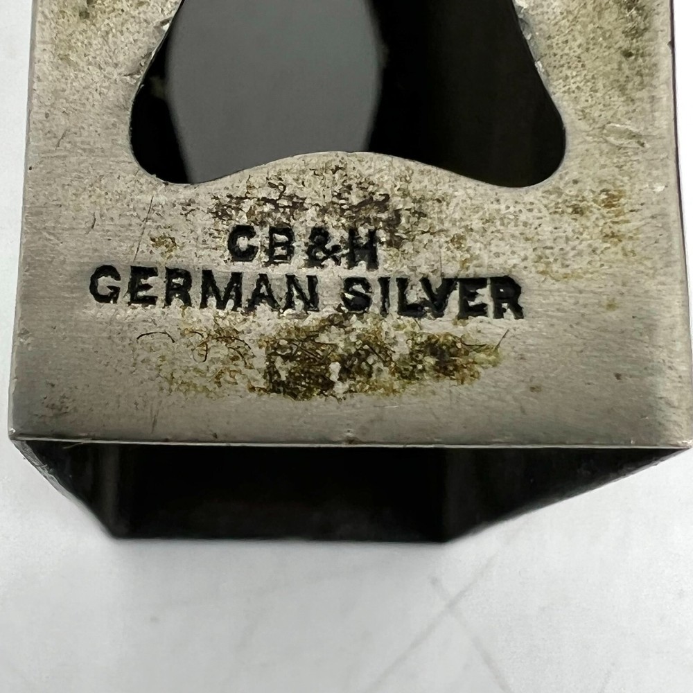 Vintage German Silver Match Box Holder CB&M