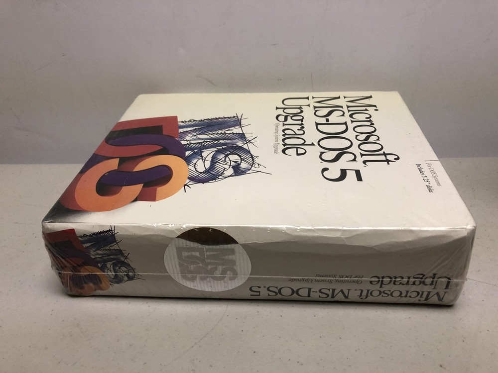 Microsoft MS-DOS 5 Upgrade PC 5.25" Floppy Factory Sealed Software