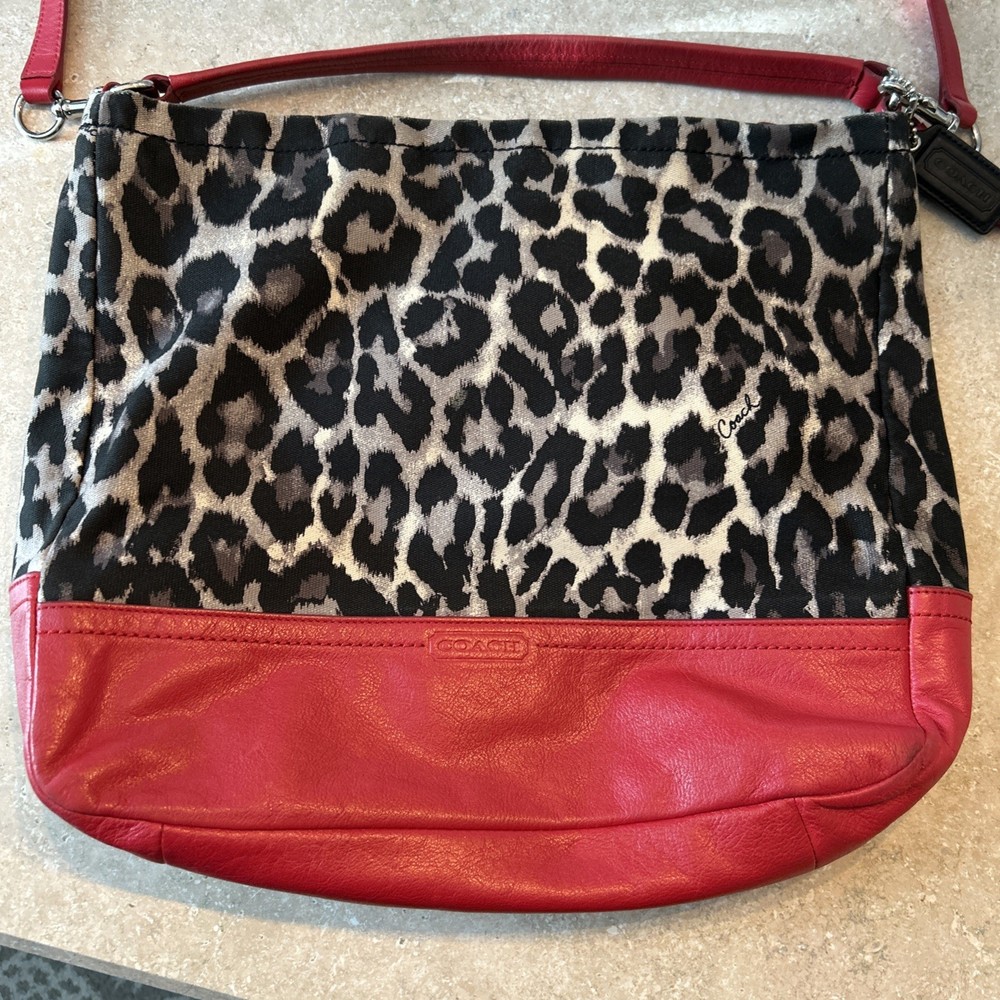 Coach Purse Red chia print