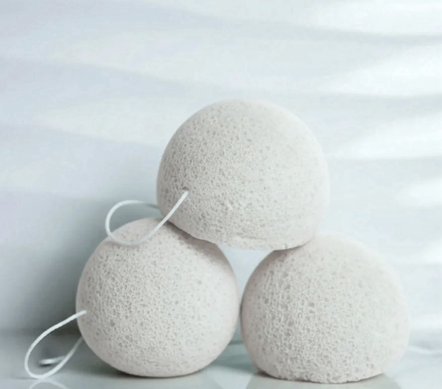 Konjac Face Sponge-Large-White
