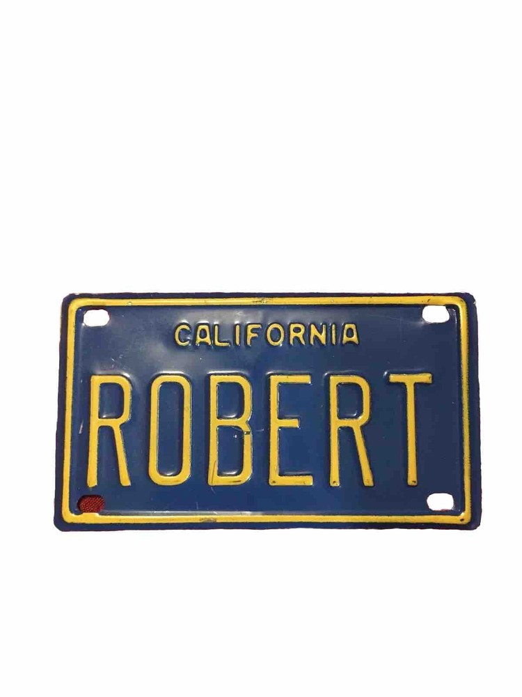 Bicycle License Name Plate - CALIFORNIA ROBERT