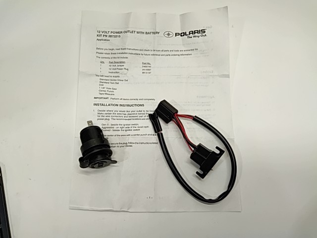 12V Power Plug - 2000 Polaris NOS